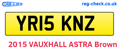 YR15KNZ are the vehicle registration plates.