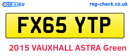 FX65YTP are the vehicle registration plates.