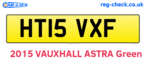 HT15VXF are the vehicle registration plates.