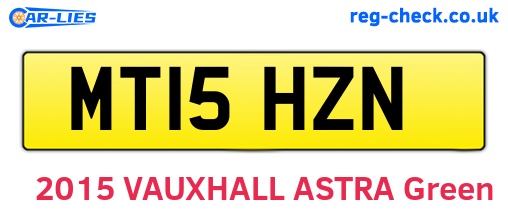MT15HZN are the vehicle registration plates.