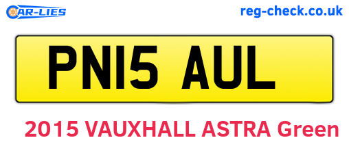 PN15AUL are the vehicle registration plates.