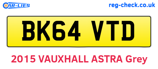 BK64VTD are the vehicle registration plates.