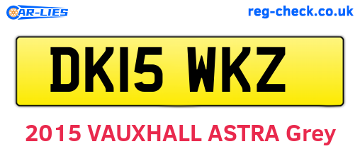 DK15WKZ are the vehicle registration plates.