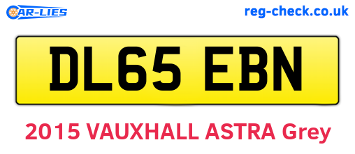 DL65EBN are the vehicle registration plates.