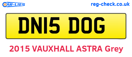 DN15DOG are the vehicle registration plates.