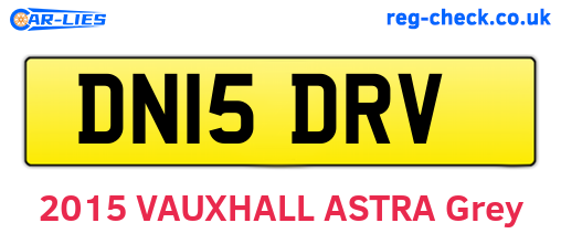 DN15DRV are the vehicle registration plates.