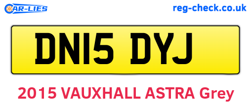 DN15DYJ are the vehicle registration plates.