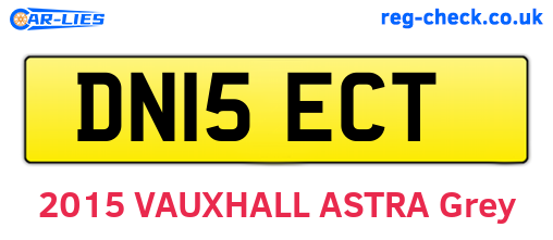 DN15ECT are the vehicle registration plates.