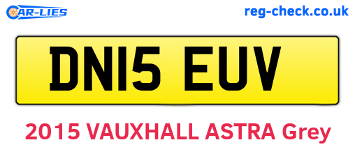 DN15EUV are the vehicle registration plates.