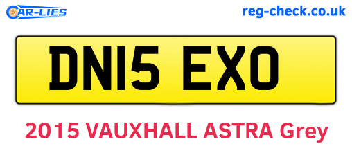 DN15EXO are the vehicle registration plates.