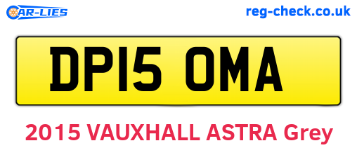 DP15OMA are the vehicle registration plates.