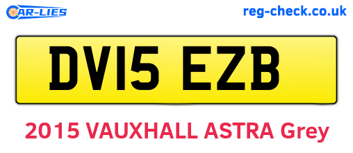 DV15EZB are the vehicle registration plates.