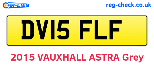 DV15FLF are the vehicle registration plates.