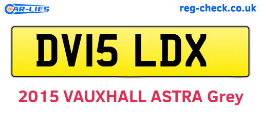 DV15LDX are the vehicle registration plates.