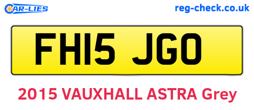 FH15JGO are the vehicle registration plates.