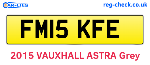 FM15KFE are the vehicle registration plates.