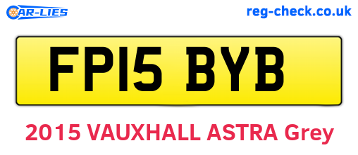 FP15BYB are the vehicle registration plates.