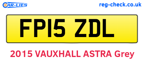 FP15ZDL are the vehicle registration plates.