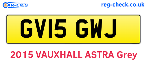 GV15GWJ are the vehicle registration plates.