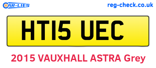 HT15UEC are the vehicle registration plates.