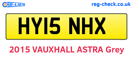 HY15NHX are the vehicle registration plates.