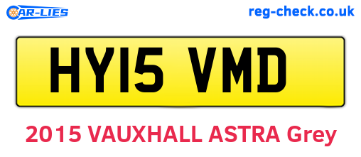 HY15VMD are the vehicle registration plates.