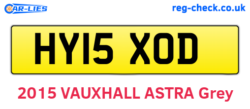 HY15XOD are the vehicle registration plates.