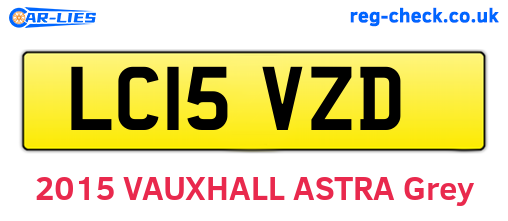 LC15VZD are the vehicle registration plates.