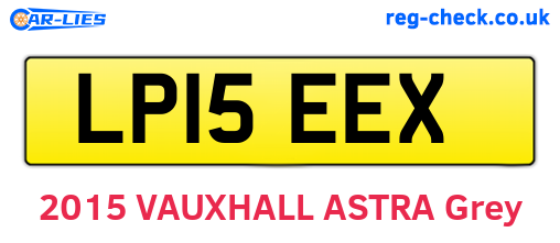 LP15EEX are the vehicle registration plates.