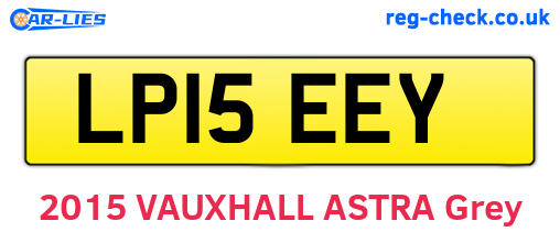 LP15EEY are the vehicle registration plates.