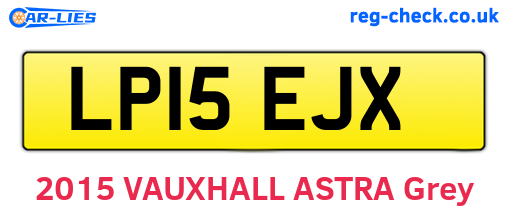 LP15EJX are the vehicle registration plates.