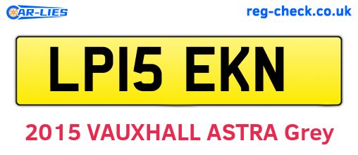 LP15EKN are the vehicle registration plates.