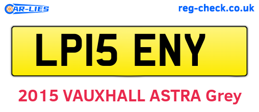 LP15ENY are the vehicle registration plates.