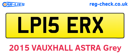 LP15ERX are the vehicle registration plates.
