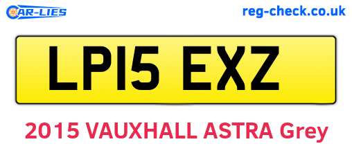LP15EXZ are the vehicle registration plates.