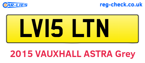 LV15LTN are the vehicle registration plates.