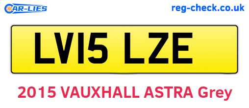 LV15LZE are the vehicle registration plates.