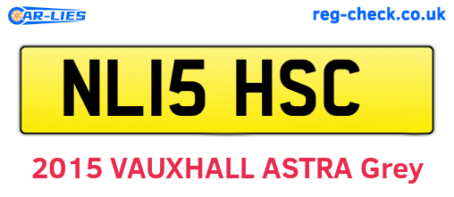 NL15HSC are the vehicle registration plates.