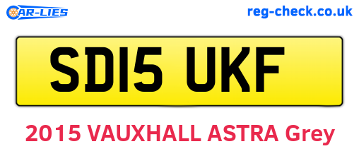 SD15UKF are the vehicle registration plates.