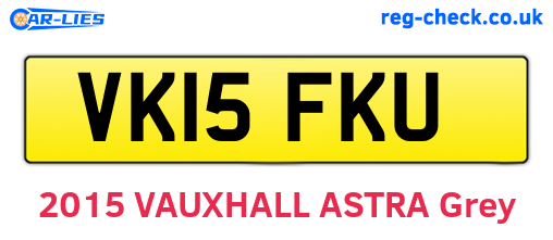 VK15FKU are the vehicle registration plates.