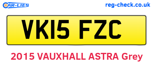 VK15FZC are the vehicle registration plates.