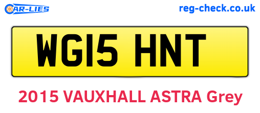 WG15HNT are the vehicle registration plates.