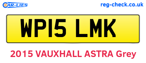 WP15LMK are the vehicle registration plates.