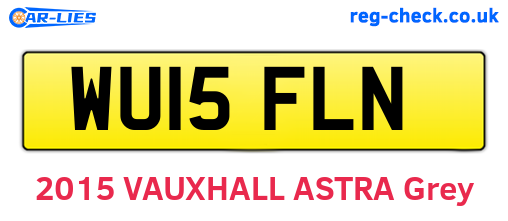 WU15FLN are the vehicle registration plates.