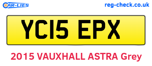 YC15EPX are the vehicle registration plates.