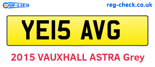 YE15AVG are the vehicle registration plates.