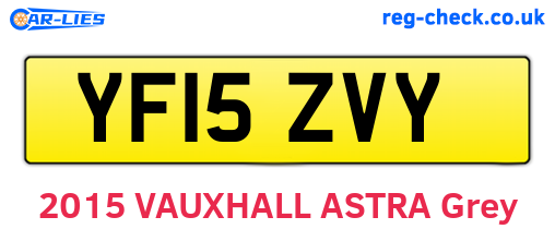 YF15ZVY are the vehicle registration plates.