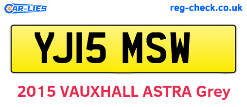 YJ15MSW are the vehicle registration plates.