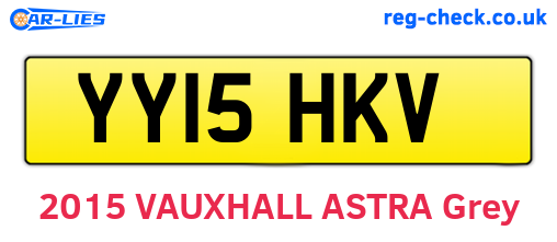 YY15HKV are the vehicle registration plates.