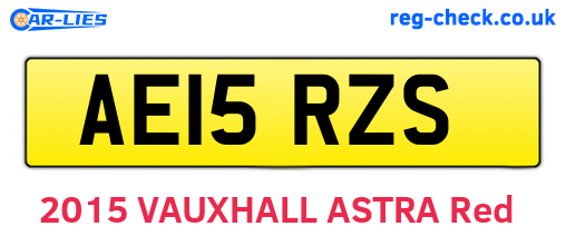 AE15RZS are the vehicle registration plates.
